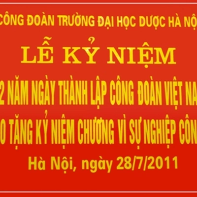 Lễ kỷ niệm 82 năm ngày thành lập Công đoàn Việt Nam và trao tặng kỷ niệm chương vì sự nghiệp xây dựng tổ chức Công đoàn
