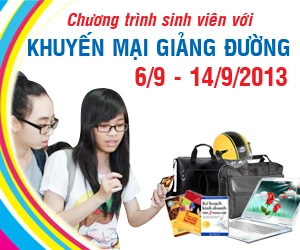 Chương trình sinh viên với khuyến mại giảng đường