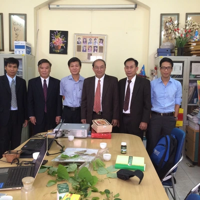 Welcome the delegation of Institute of Traditional Medicine, Ministry of Health Lao PDR