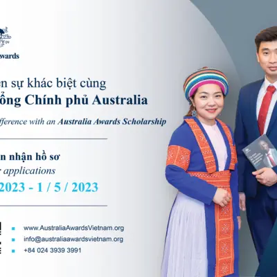 Thông báo Học bổng Chính phủ Australia (Australia Awards) vòng tuyển chọn năm 2023/niên khóa 2024 bắt đầu nhận hồ sơ từ ngày 1/2/2023 đến 1/5/2023 